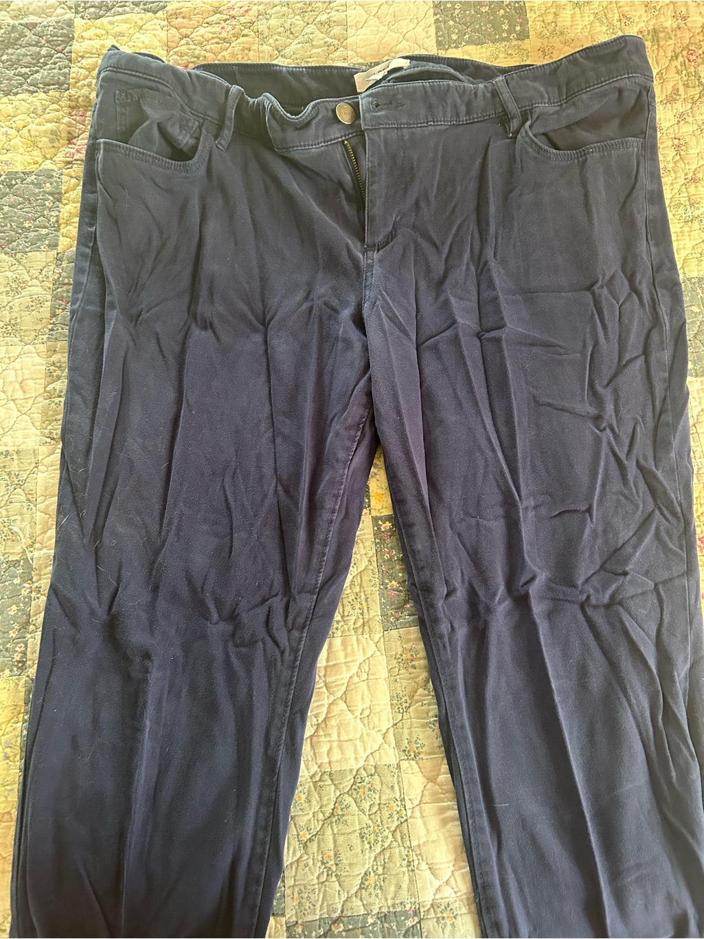 Loft Navy Chinos Straight Leg Casual Pant Leggings